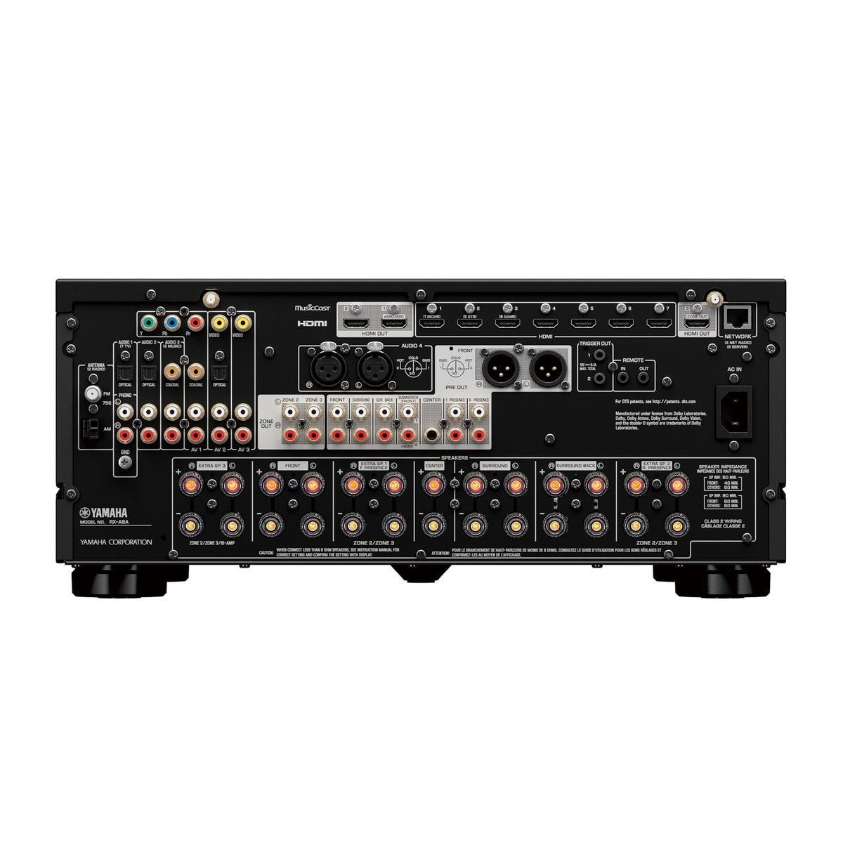 Yamaha RX-A8A AVENTAGE 11.2-Channel AV Receiver with 8K HDMI and MusicCast