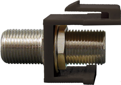Vertical Cable F-type Coax Keystone Insert