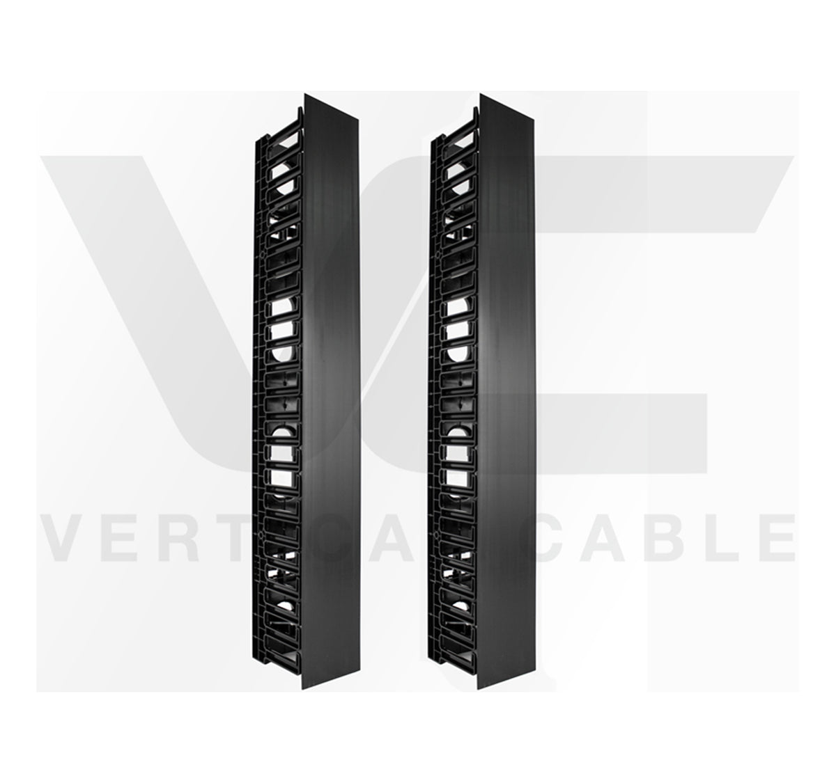 Vertical 047-VMF-4501 45 RMU Vertical Wire Manager, Plastic, Single-Sided