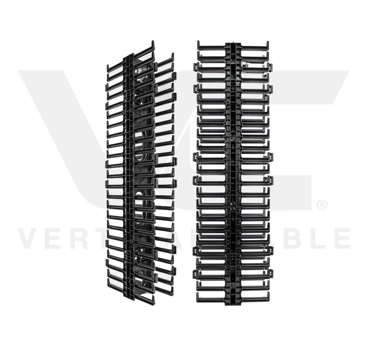Vertical 047-VMF-4502 45 RMU Vertical Wire Manager, Plastic, Double-Sided