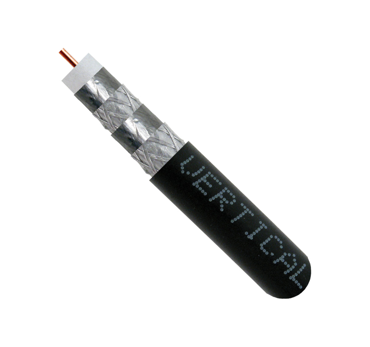 Vertical 107-1032BK/R11Q RG11 Quad Shield 18AWG CCS 1000ft Black Pull Box