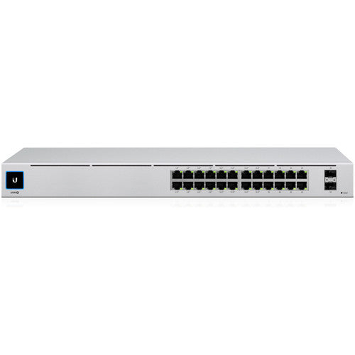 Ubiquiti USW-24-POE 24-port, Layer 2 PoE switch with a fanless cooling system