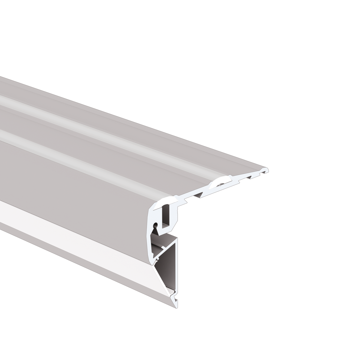 KLUS A18038 STEPUS - Warning Lighting & Anti-slip Protection on the Steps LED Aluminum Extrusion - Per Ft
