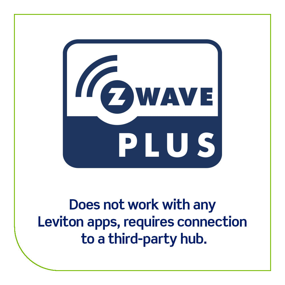 Leviton ZW15R-1BW Decora Smart Outlet, Z-Wave 700 Series