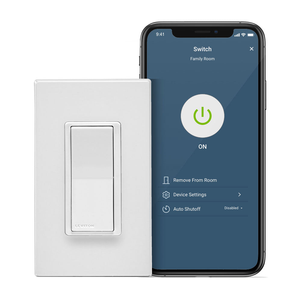 Leviton D315S-1BW Decora Smart Wi-Fi Switch, Neutral Wire Required