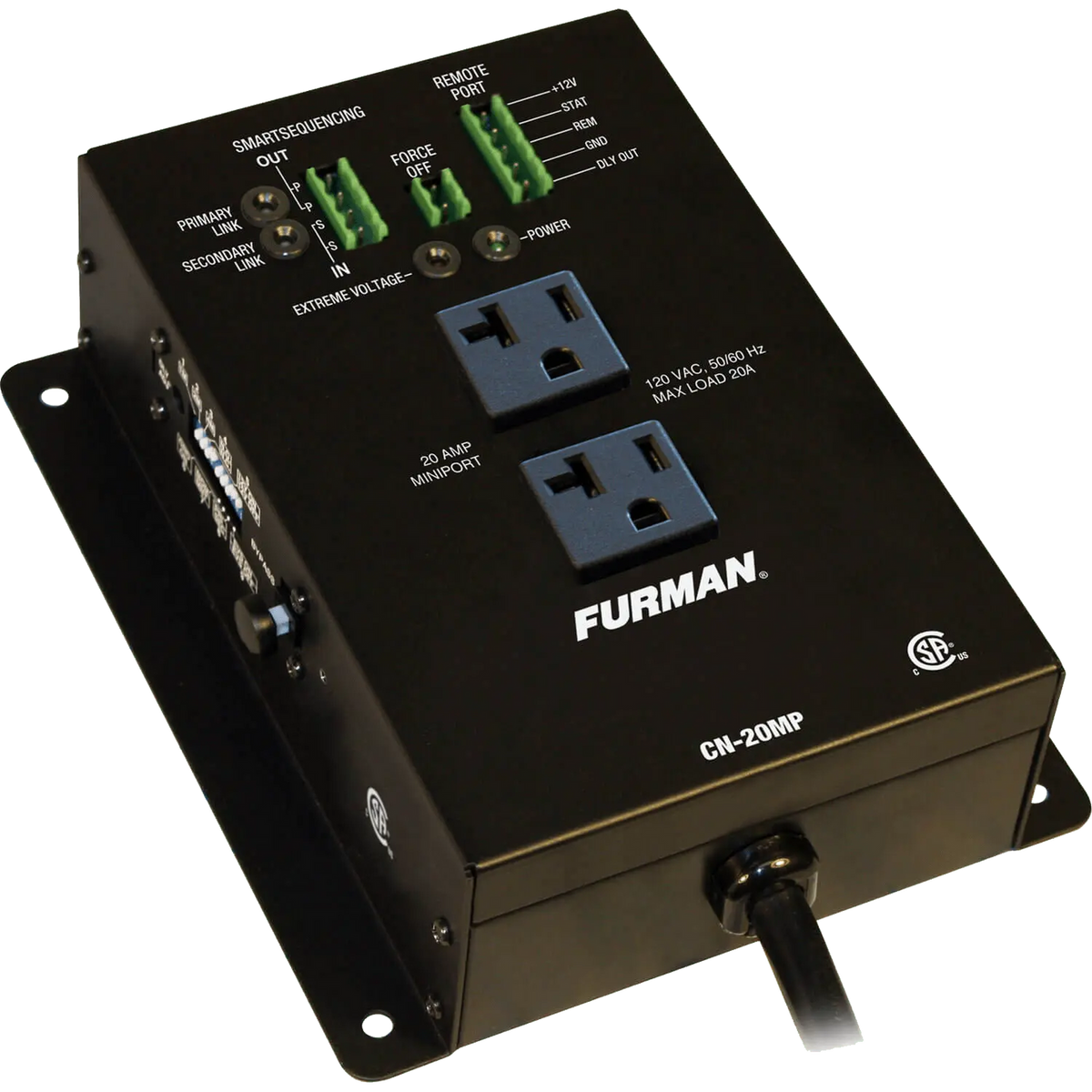 Furman Pro CN-20MP 20A Remote Duplex, EVS, Smart Sequencing, 10Ft Cord