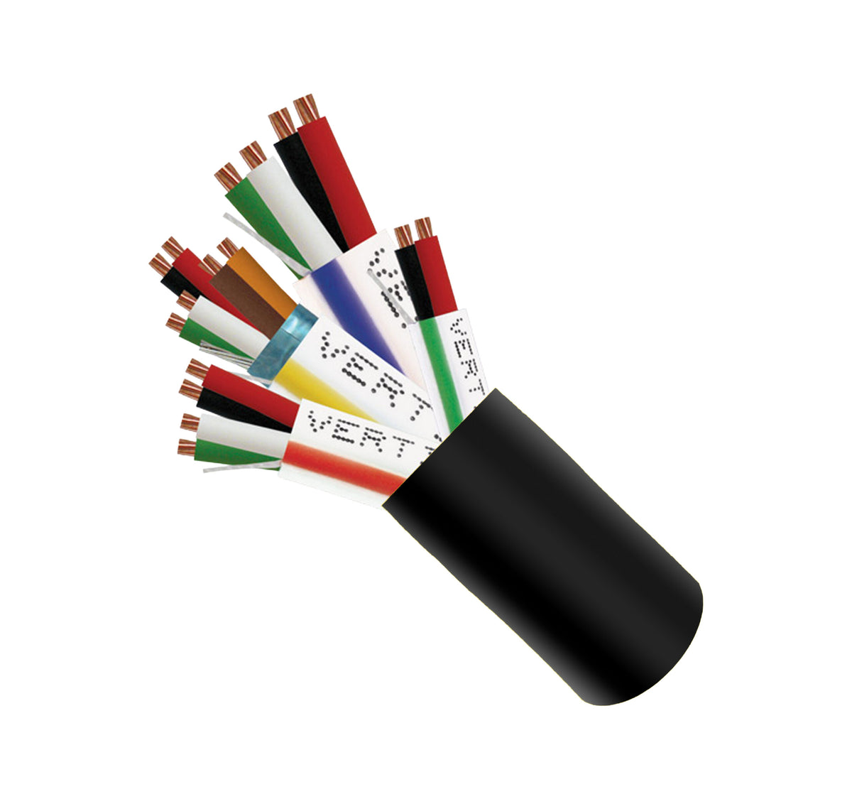 Vertical Access Control Cable, 22/3P Shielded + 18/4 + 22/4 + 22/2, Plenum-Rated CMP/CL3P, Stranded Copper 1K Spool