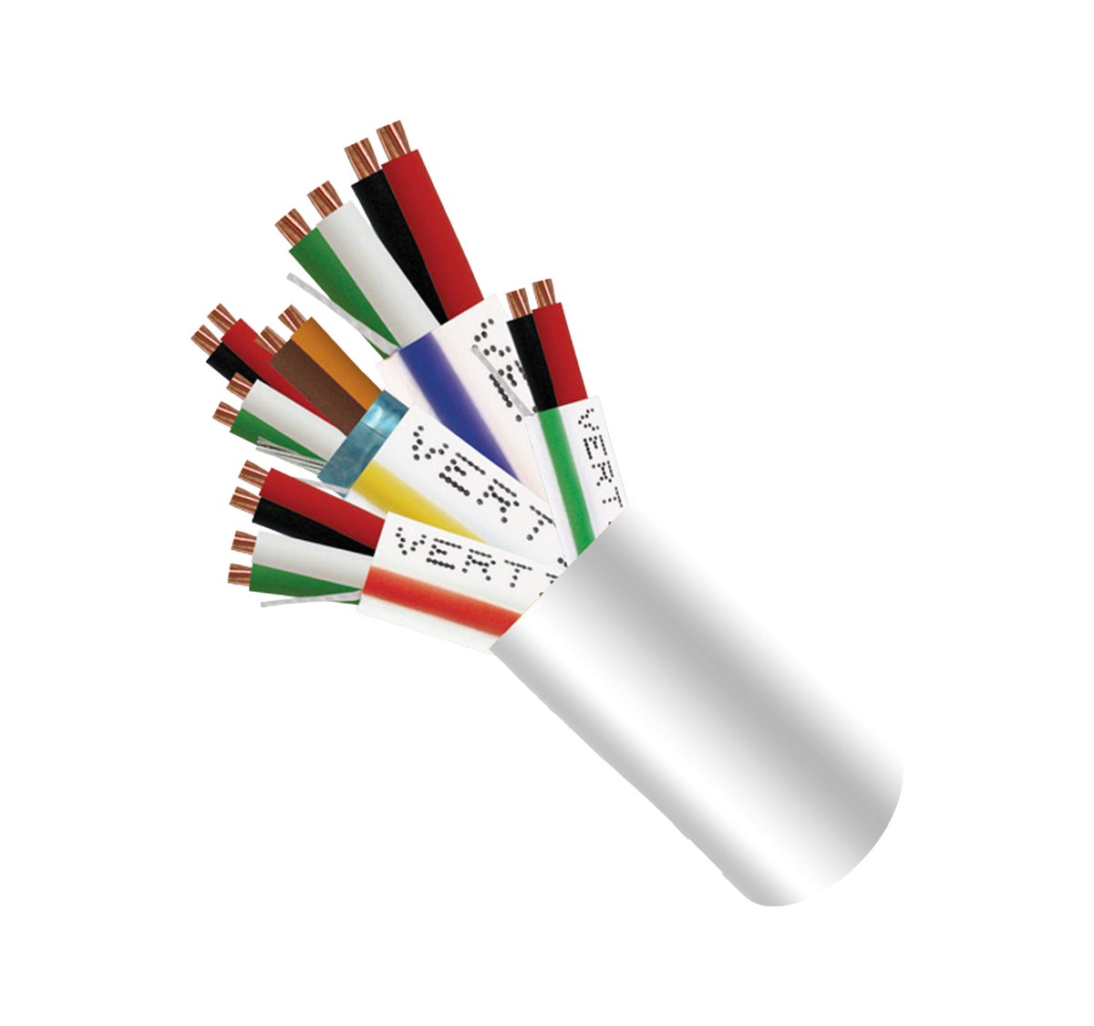 Vertical Access Control Cable, 22/3P Shielded + 18/4 + 22/4 + 22/2, Plenum-Rated CMP/CL3P, Stranded Copper 1K Spool