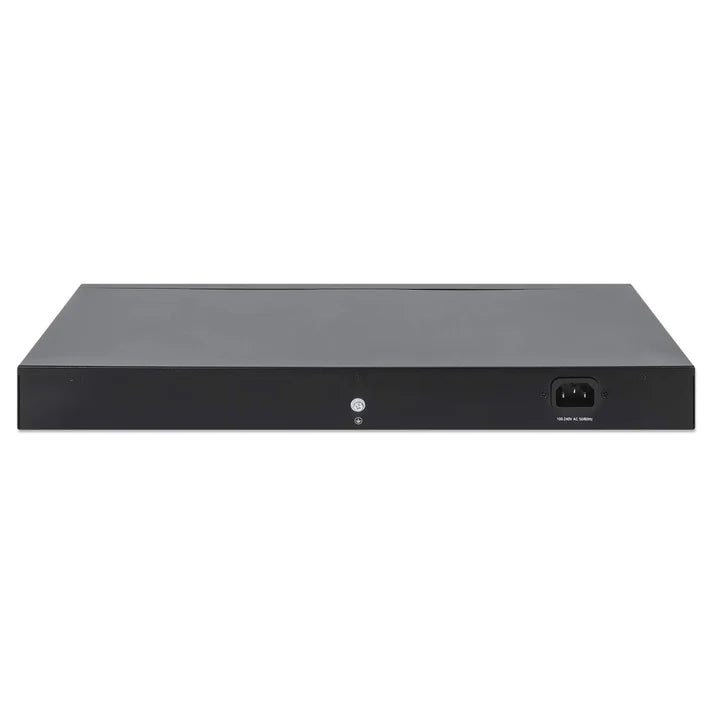 Intellinet 561761 24-Port Gigabit Ethernet PoE+ Switch with Four 10G SFP+ Uplinks