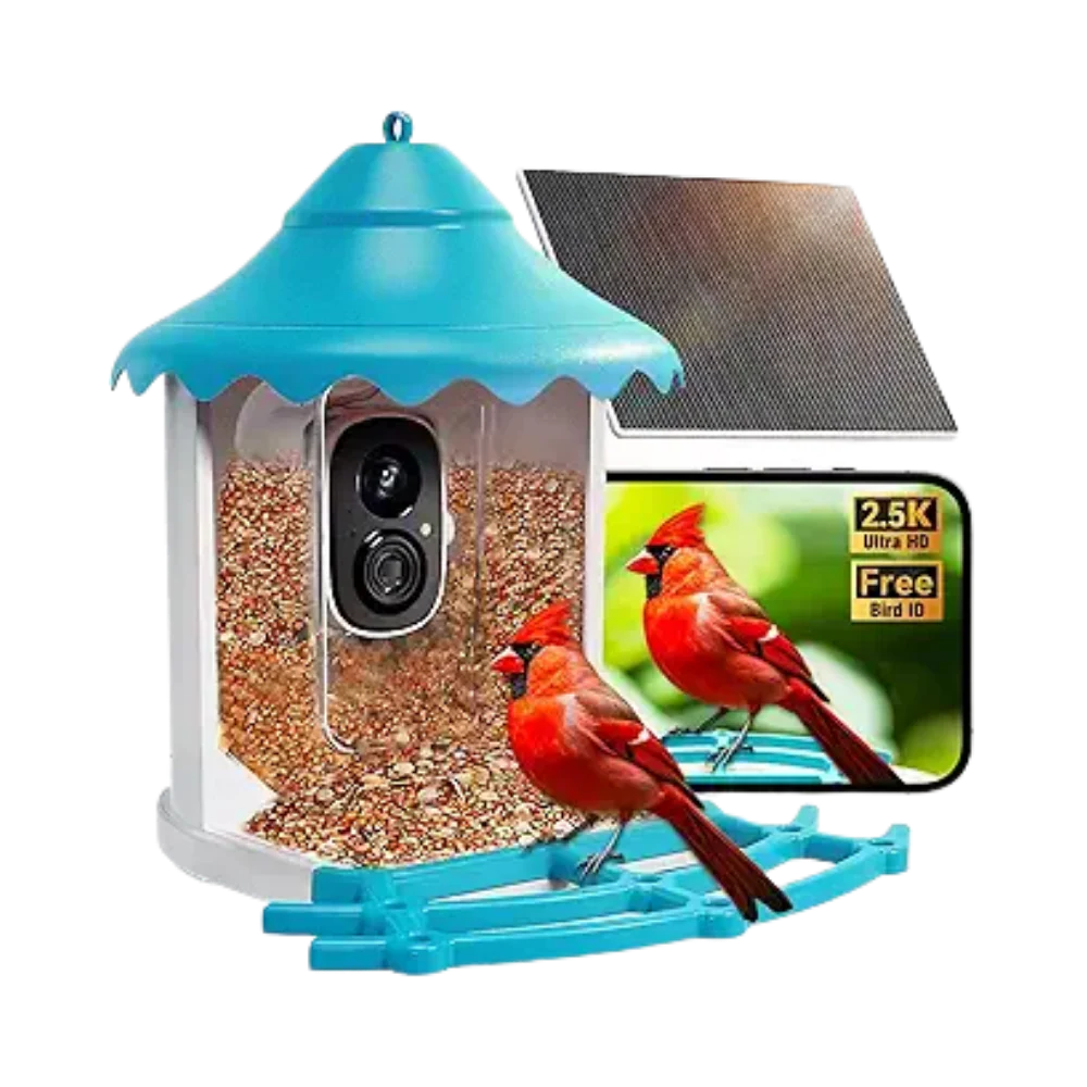 Cinmoore P2U Smart WiFi Bird Feeder Battery/Solar Camera