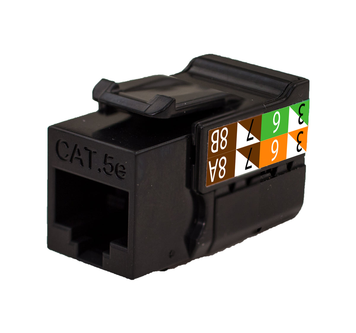 Vertical Cable CAT5E V-Max Keystone Jacks – 351 Series, Single