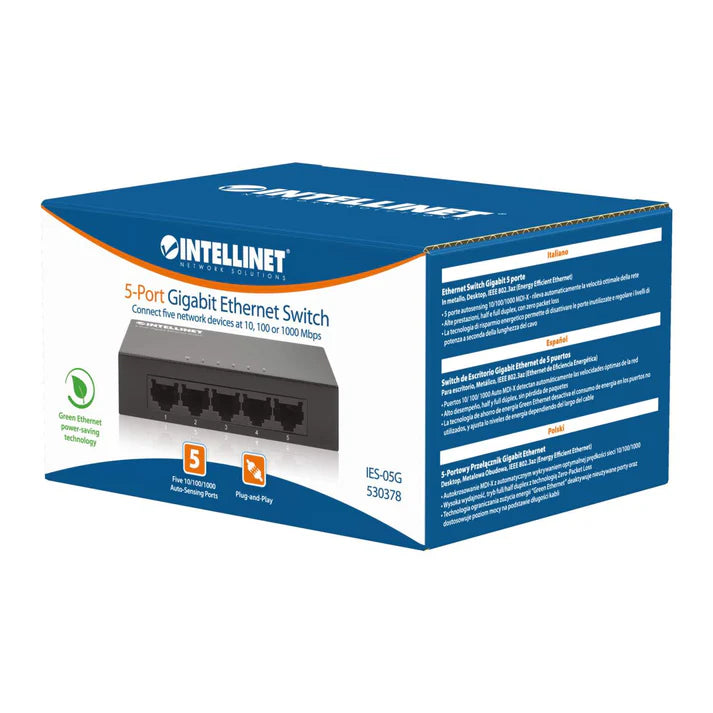 Intellinet 530378 5-Port Gigabit Ethernet Switch