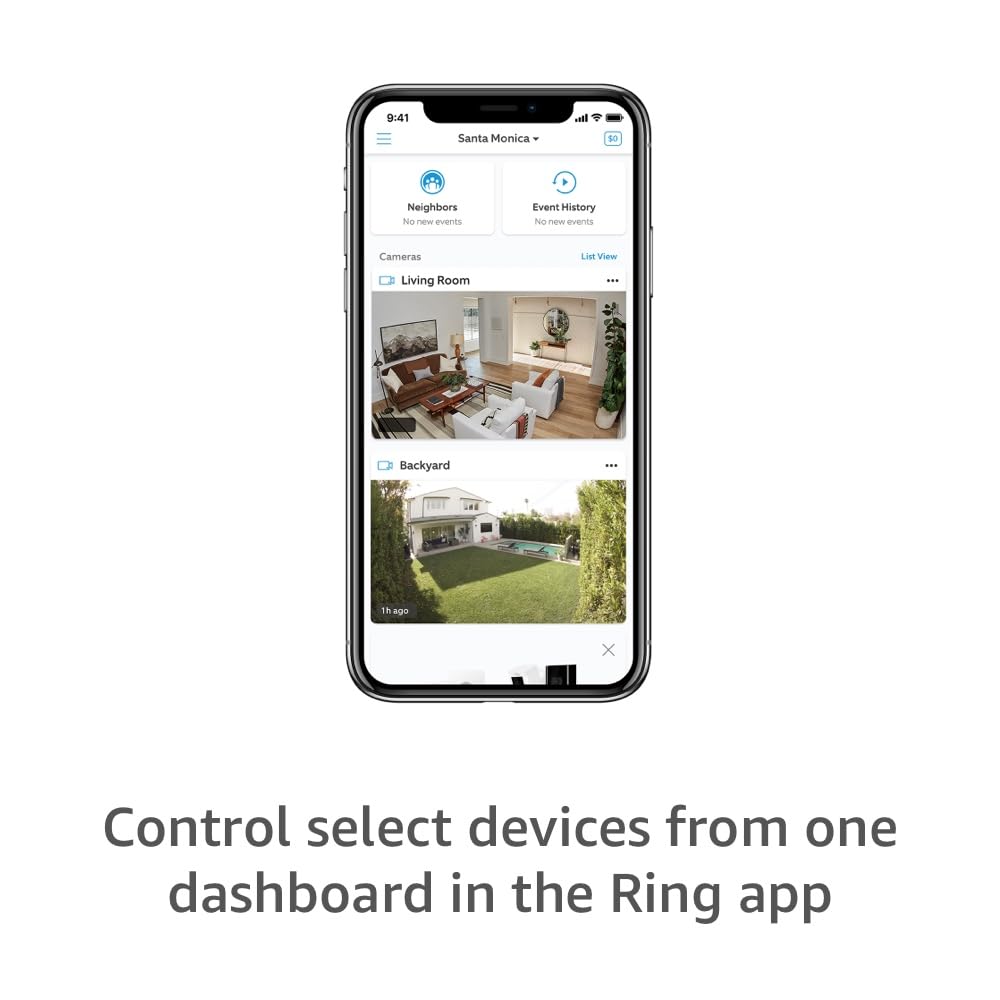 Ring Outdoor Cam (Stick Up Cam) Battery, White