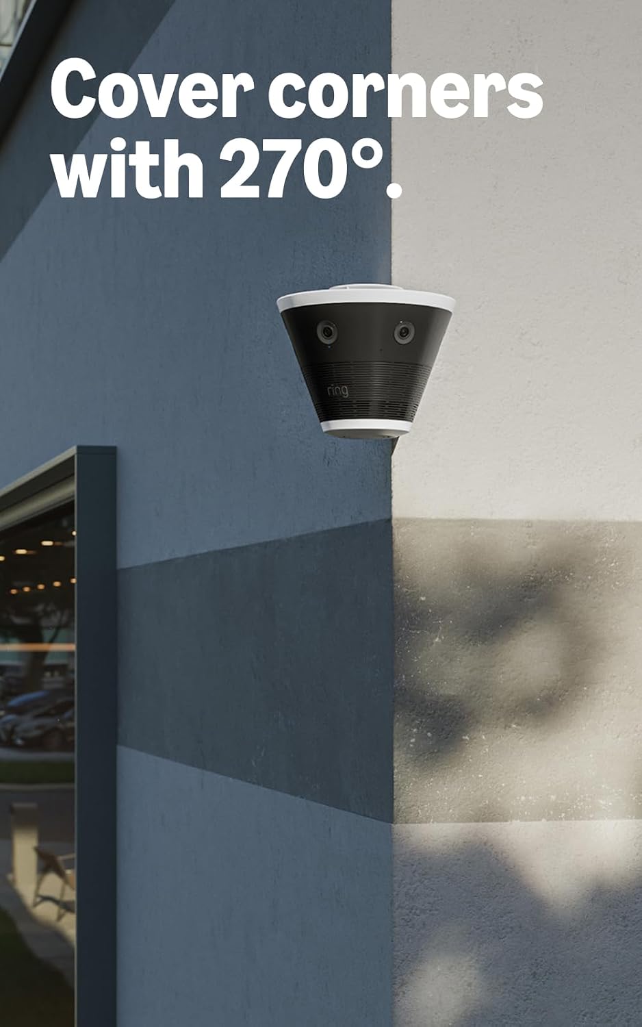 Ring Elite 270 4K, Five Retinal 4K Cameras, 270° Field of View, Built for Business, Panorama Control, Plug-In and PoE Type 4 Compatible, White