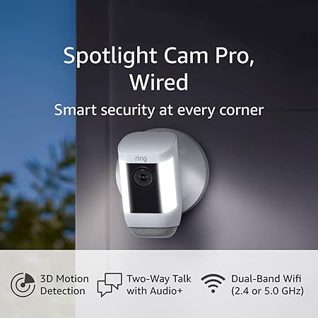 Ring Spotlight Cam Pro, Wired
