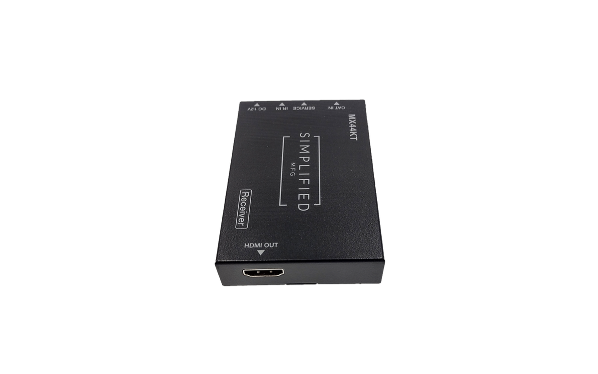 Simplified MX44KT Scaling 50m 4K 4x4 HDMI Matrix Kit over CAT5e/6/7
