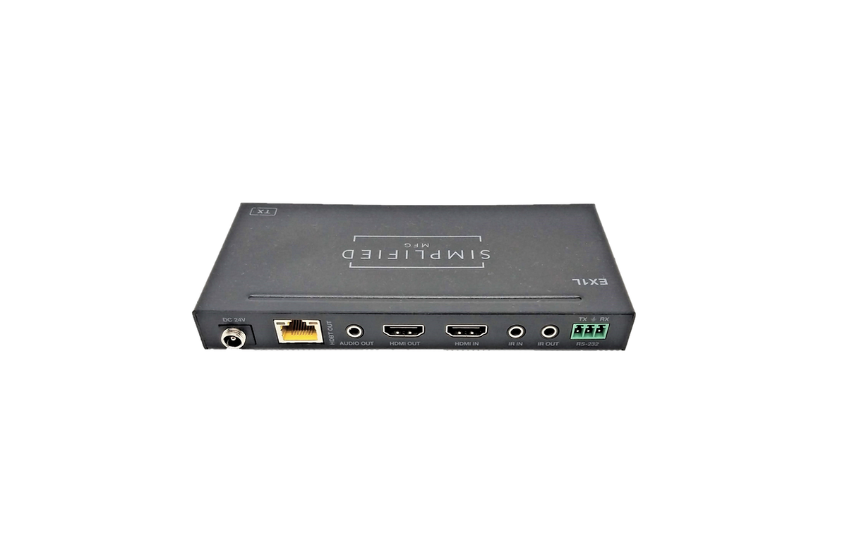 Simplified EX1L 4K HDMI 120m/394 ft. on Cat6, 18Gbps extender