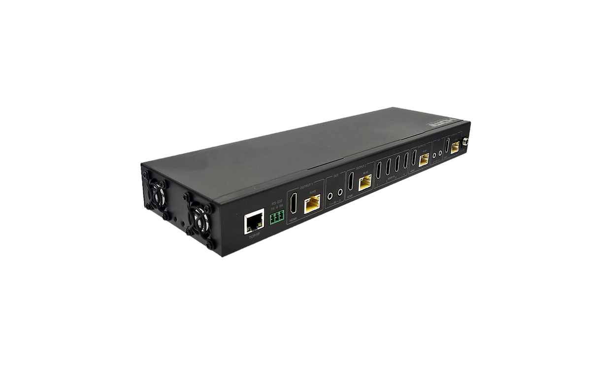Simplified MX44KT Scaling 50m 4K 4x4 HDMI Matrix Kit over CAT5e/6/7