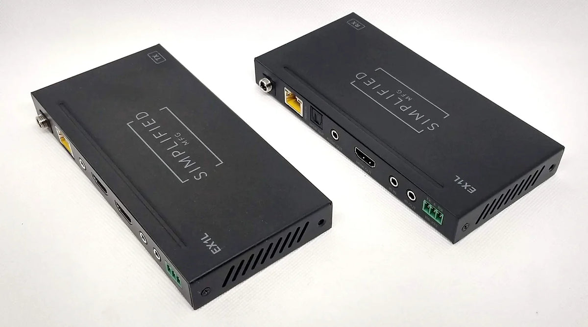 Simplified EX1L 4K HDMI 120m/394 ft. on Cat6, 18Gbps extender