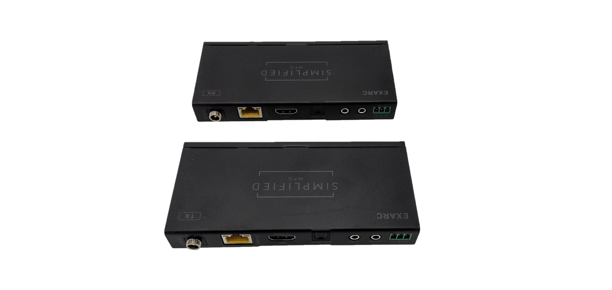 Simplified EXARC 4K HDMI 40m/131 ft. on Cat6/Cat 5e 18Gbps extender