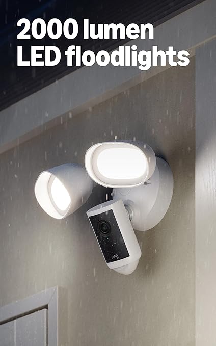 Ring Floodlight Cam Pro 4K, Wired