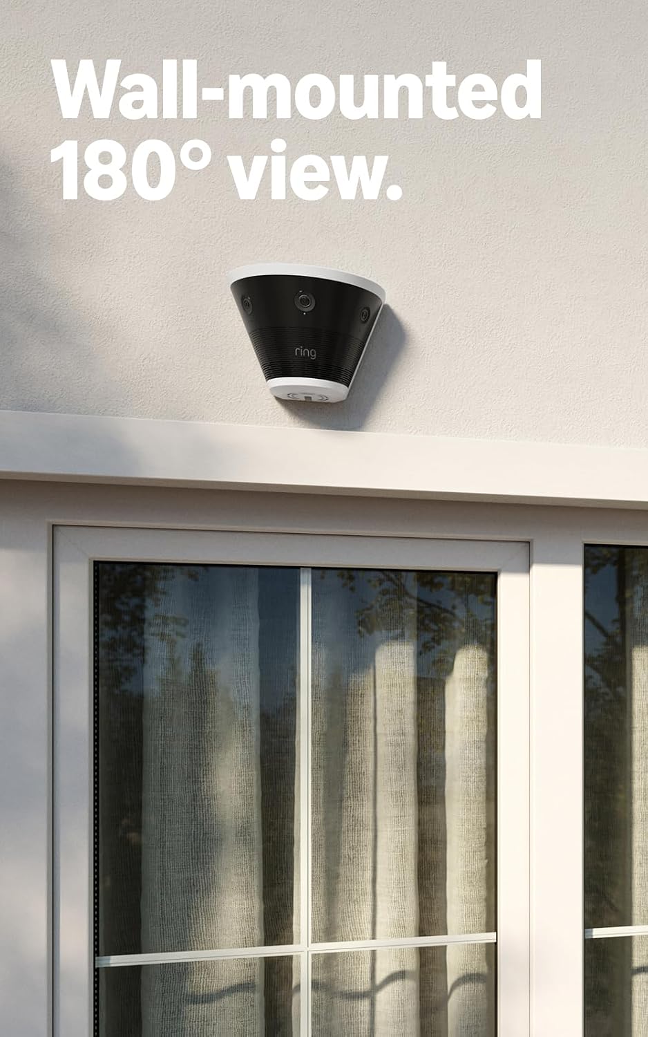 Ring Elite 180 4K, Three Retinal 4K Cameras, 180° Field of View, Built for Business, Panorama Control, Plug-In and PoE Type 4 Compatible, White