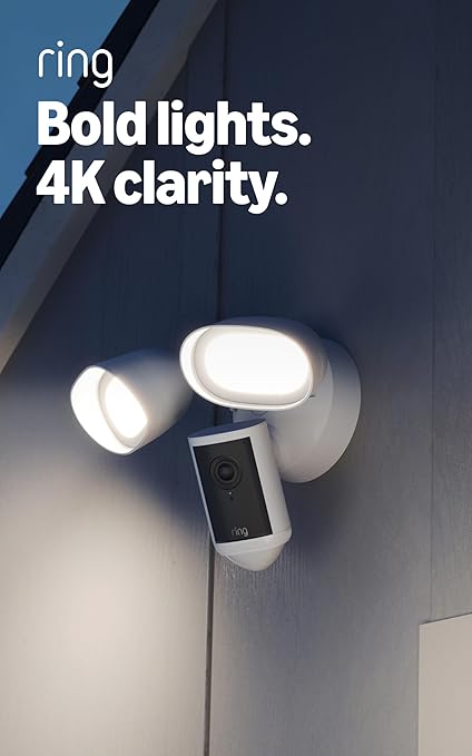 Ring Floodlight Cam Pro 4K, Wired