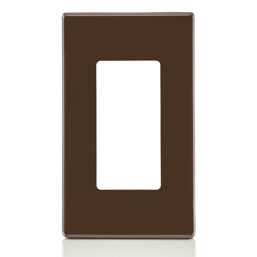 Leviton 80301 1-Gang Decora Plus Screwless Wallplate Polycarbonate