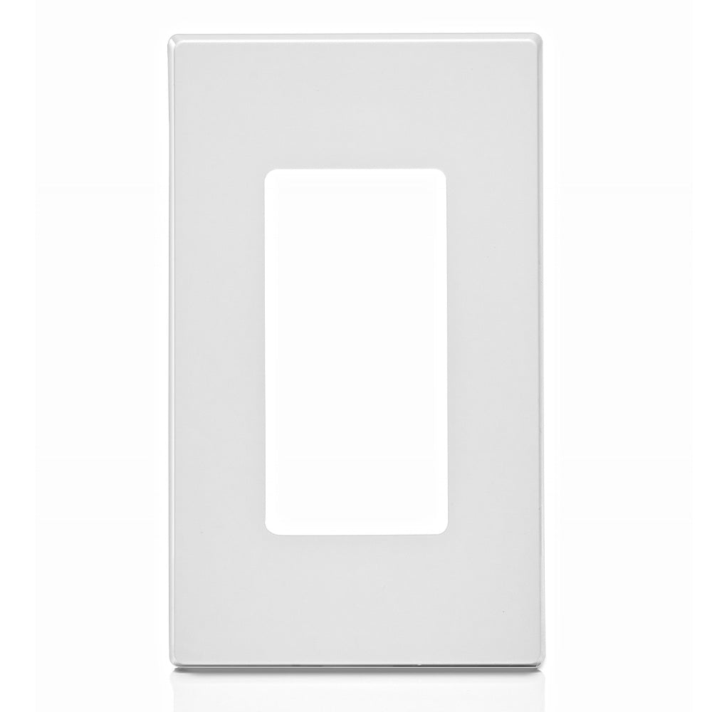 Leviton 80301 1-Gang Decora Plus Screwless Wallplate Polycarbonate