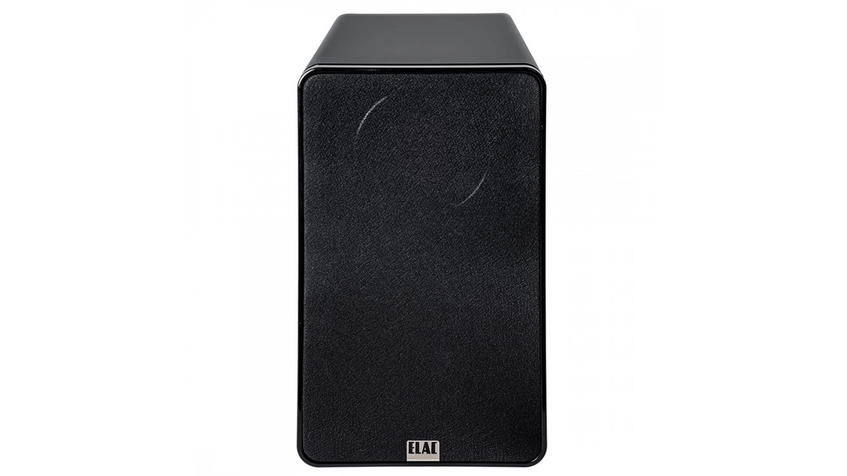 Elac 4.5" Line 300 2-Way Bookshelf Speakers with Jet 6 Tweeter - Gloss Black, Pair