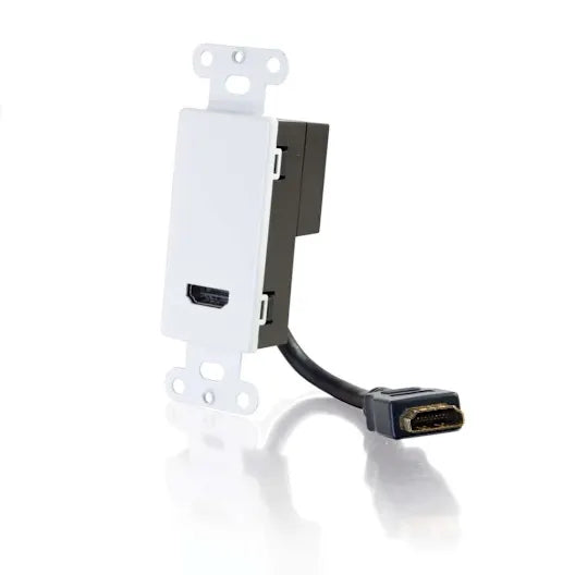 C2G 41043 HDMI Pass Through Wall Plate - White