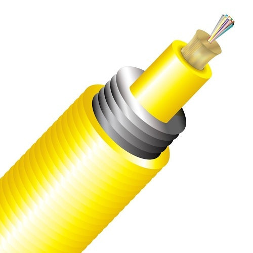 Cleerline TA012S2D9YP-B 12 Strand BendSafe® Interlocking Armored Distribution TB, Plenum, 9/125, G657 A2/B2 OS2 Per FT