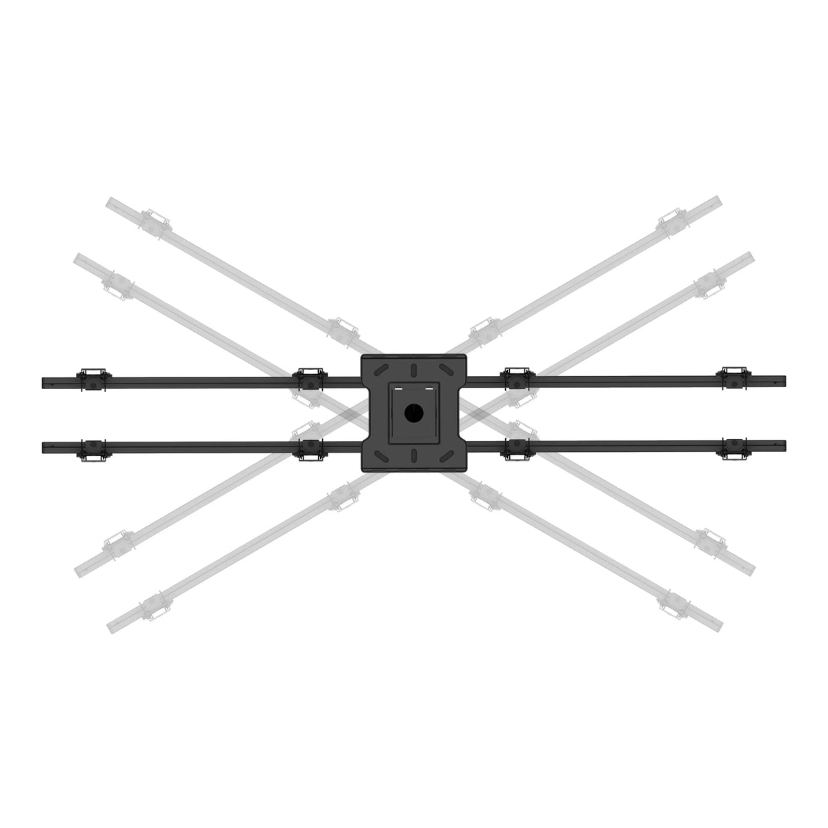 Kanto CM600B4B Back-to-Back Quad Screen TV Ceiling Mount for Four 40” to 45” TVs