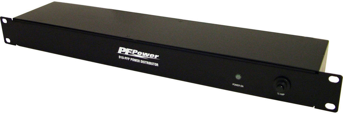 Panamax D10-PFP 10 Outlet Distribution Rack Strip (No Surge Protection), 1RU, 6FT CORD