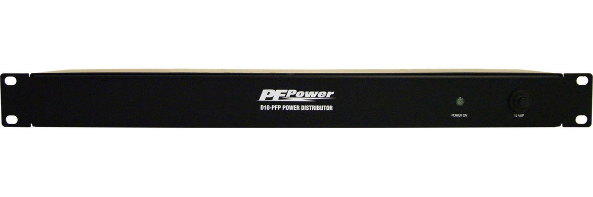 Panamax D10-PFP 10 Outlet Distribution Rack Strip (No Surge Protection), 1RU, 6FT CORD