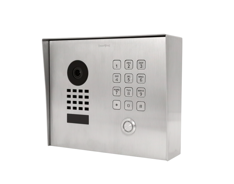 DoorBird 423867536 D1101KH Classic Surface-mount IP Video Intercom Stainless Steel V2A, Brushed