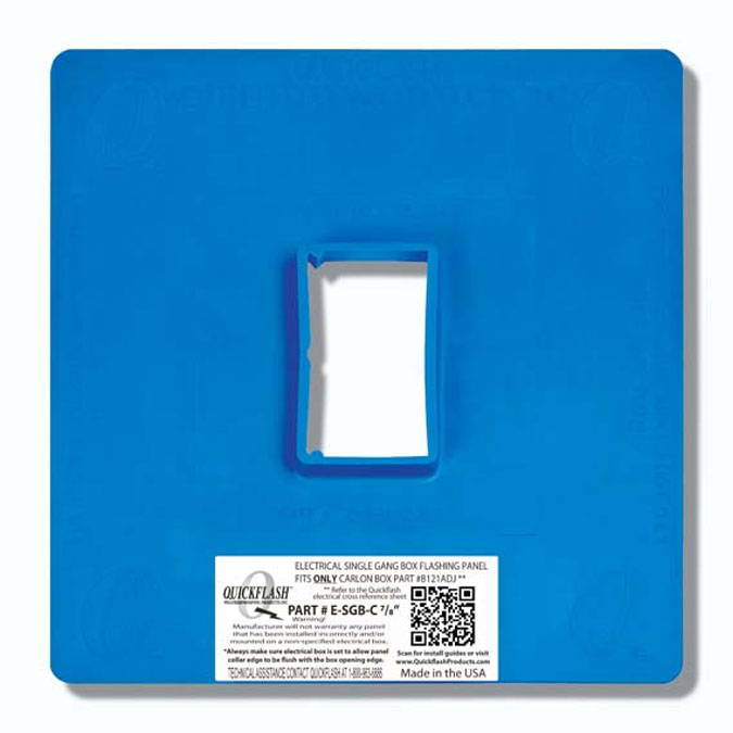 QuickFlash E-SGB-C Electrical Single Gang Flashing Panel For Carlon Boxes Boxes ONLY