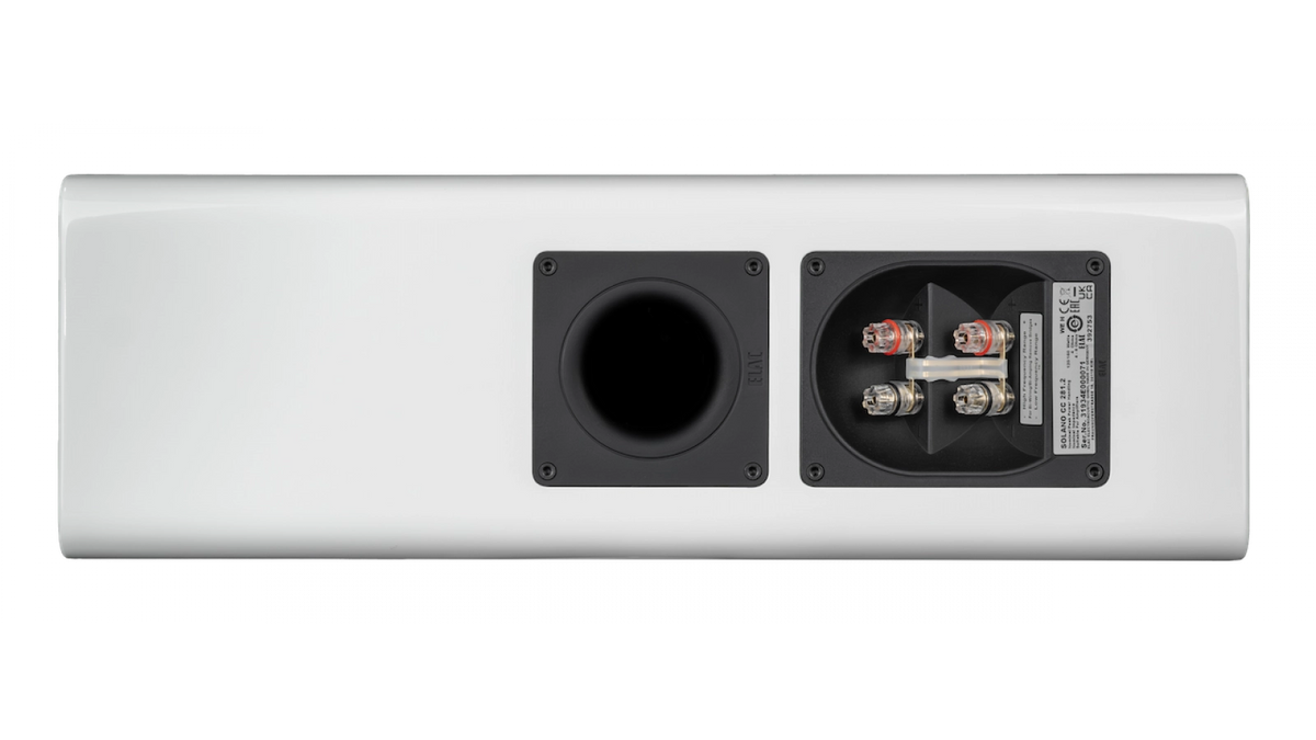 Elac 6" Solano 2.0, 2.5-Way Center Speaker with Jet 6 Tweeter - Gloss White, Each