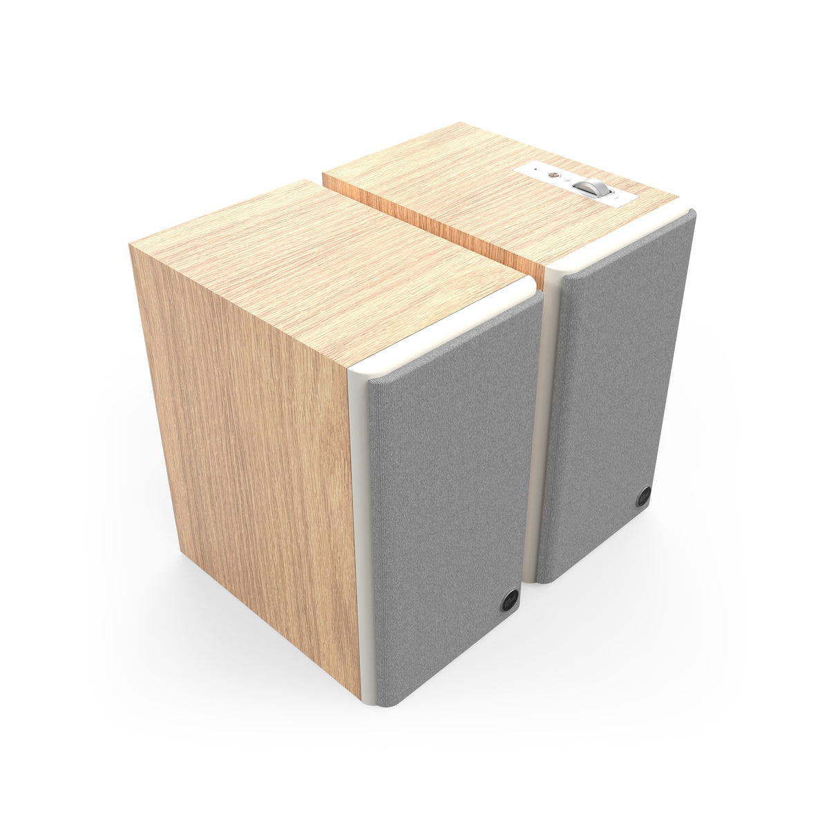 Klipsch The Fives II Red Oak Klipsch The Fives RO HeroL Grille On