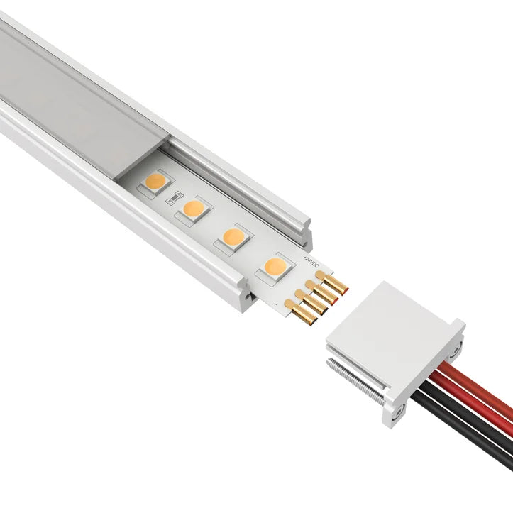 PureEdge Light Channel 0.3" DIY Surface Mount With Lazer & Stomp Strip 24VDC Static White, Monochromatic Color, Tunable White, RGB & RGBTW