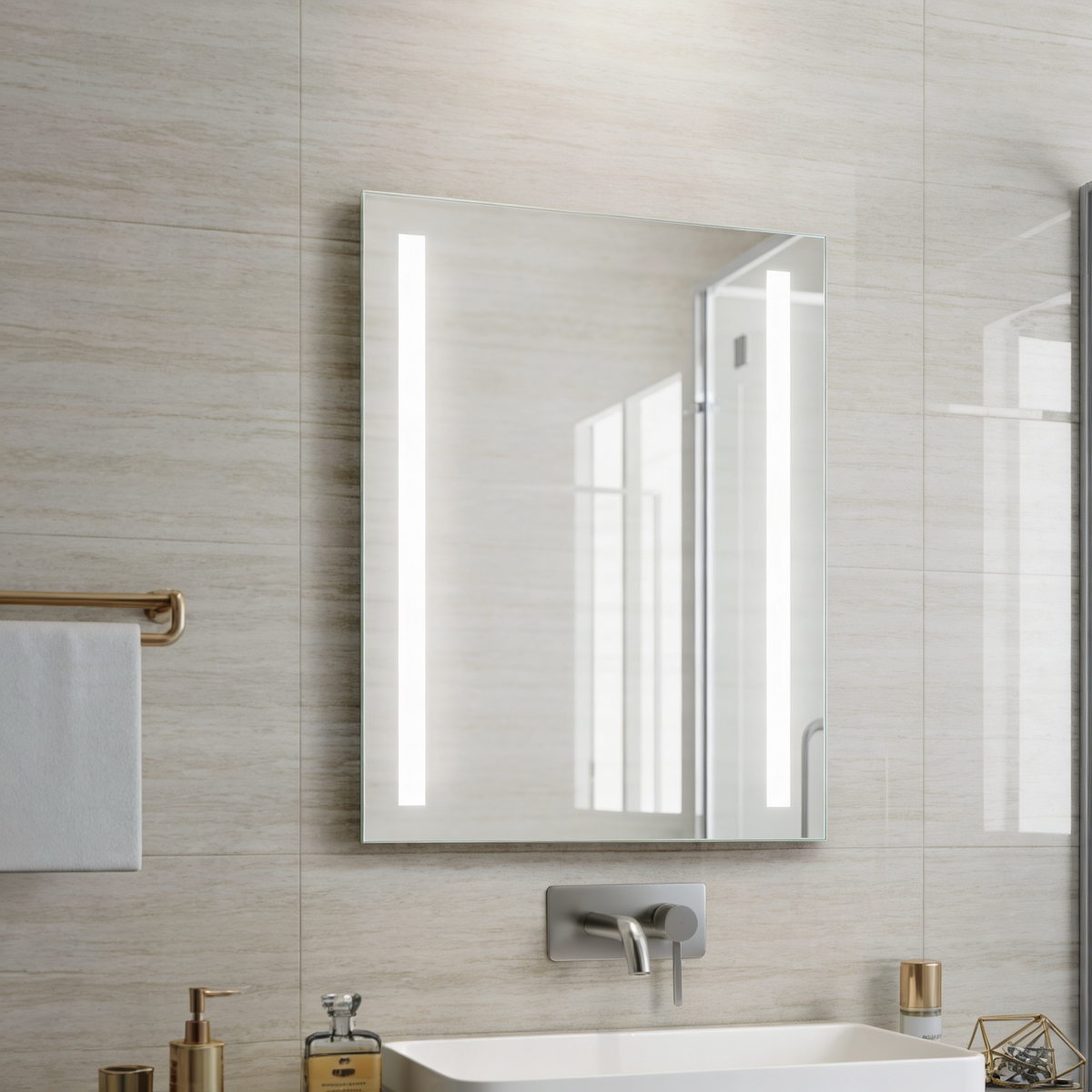 Liron M03 Frameless Rectangle Two Side LED Front Light Mirror