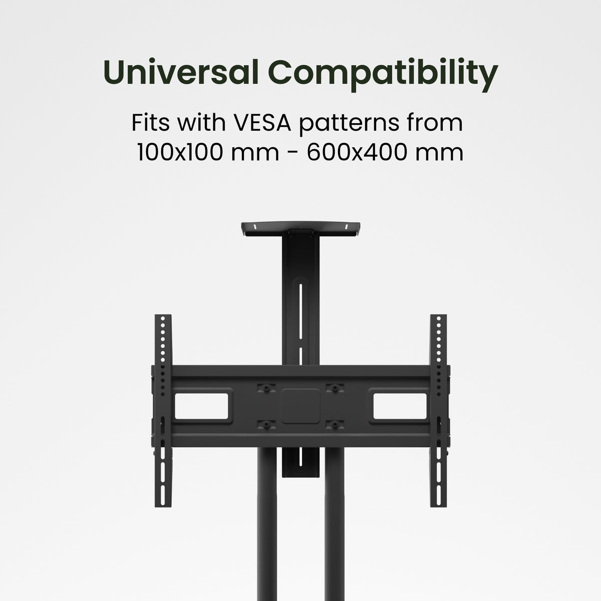 Kanto MTM70PL Height Adjustable Rolling TV Stand for 40" - 70" TVs and Interactive Displays