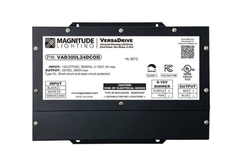 Magnitude VAD300L24DCOD 300 Watt LED 12500mA Constant Voltage Driver