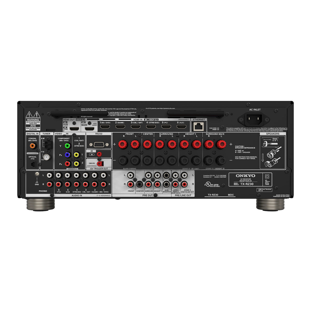 Onkyo TX-RZ30 9.2 Channel AV Receiver