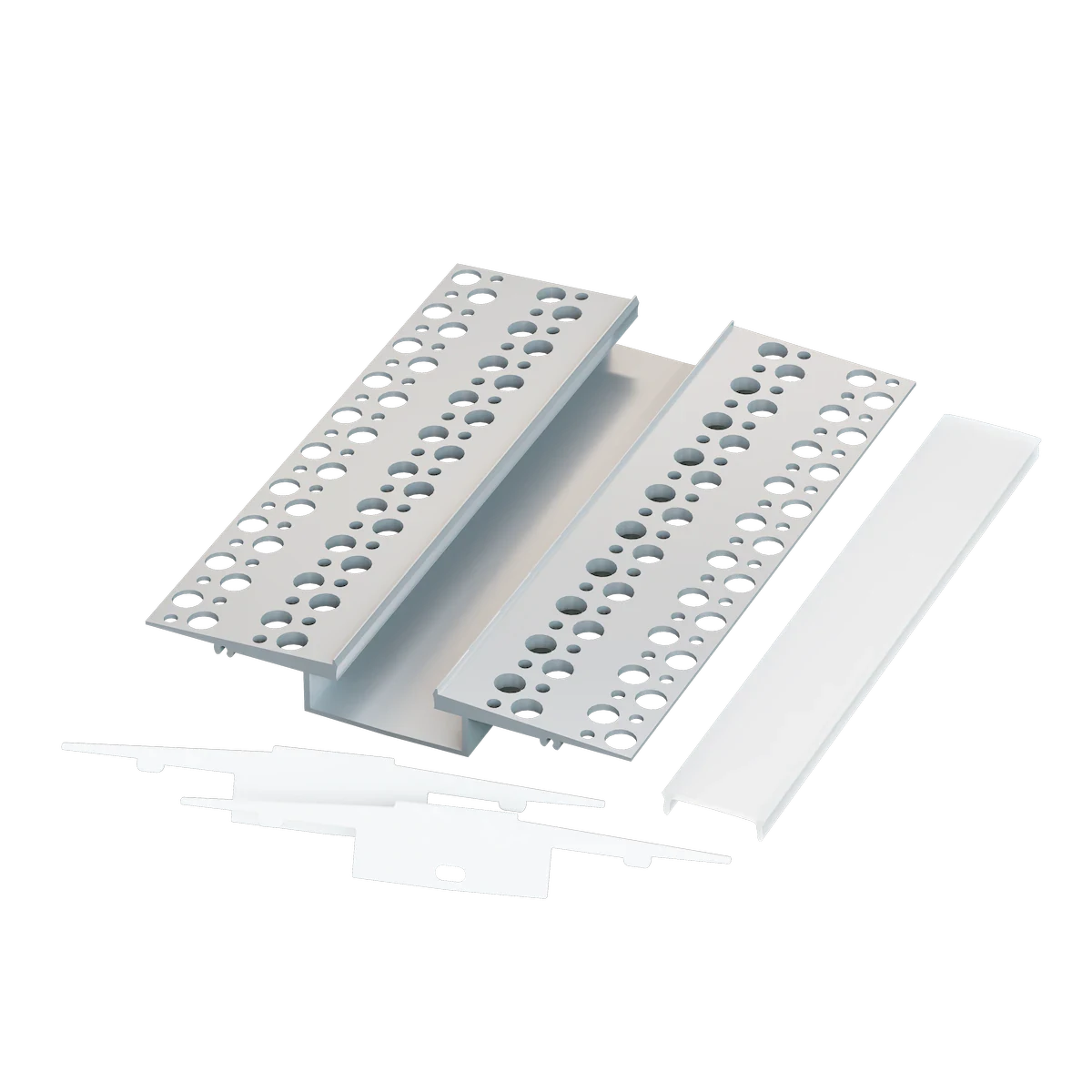 Proluxe Lighting VERGE Recessed 1/2" Channel Bundle, 2M with Lens