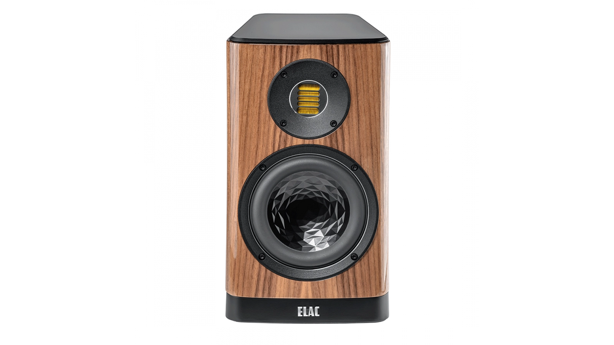 Elac Vela 6" 2-Way Bookshelf Speakers with JET 6 Tweeter - Gloss Walnut, Pair
