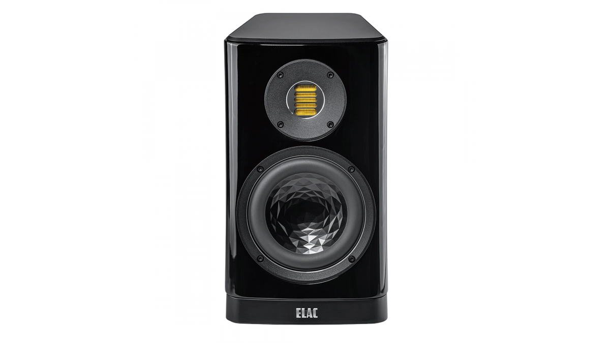 Elac Vela 6" 2-Way Bookshelf Speakers with JET 6 Tweeter - Gloss Black, Pair