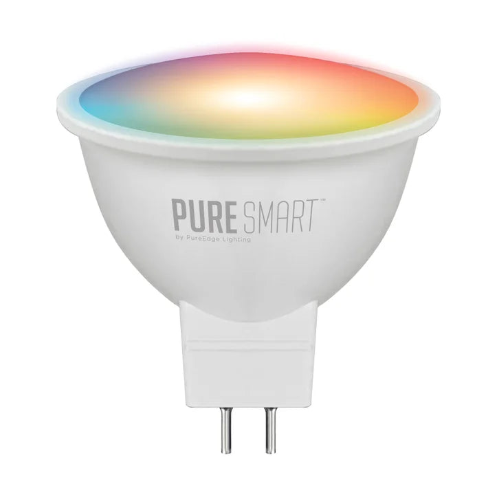 PureEdge MR16-GU5.3-4W-XWF-RGBTW Pure Smart TruColor™ 12V, 4 Watt Wi-Fi Enabled Smart Lamp