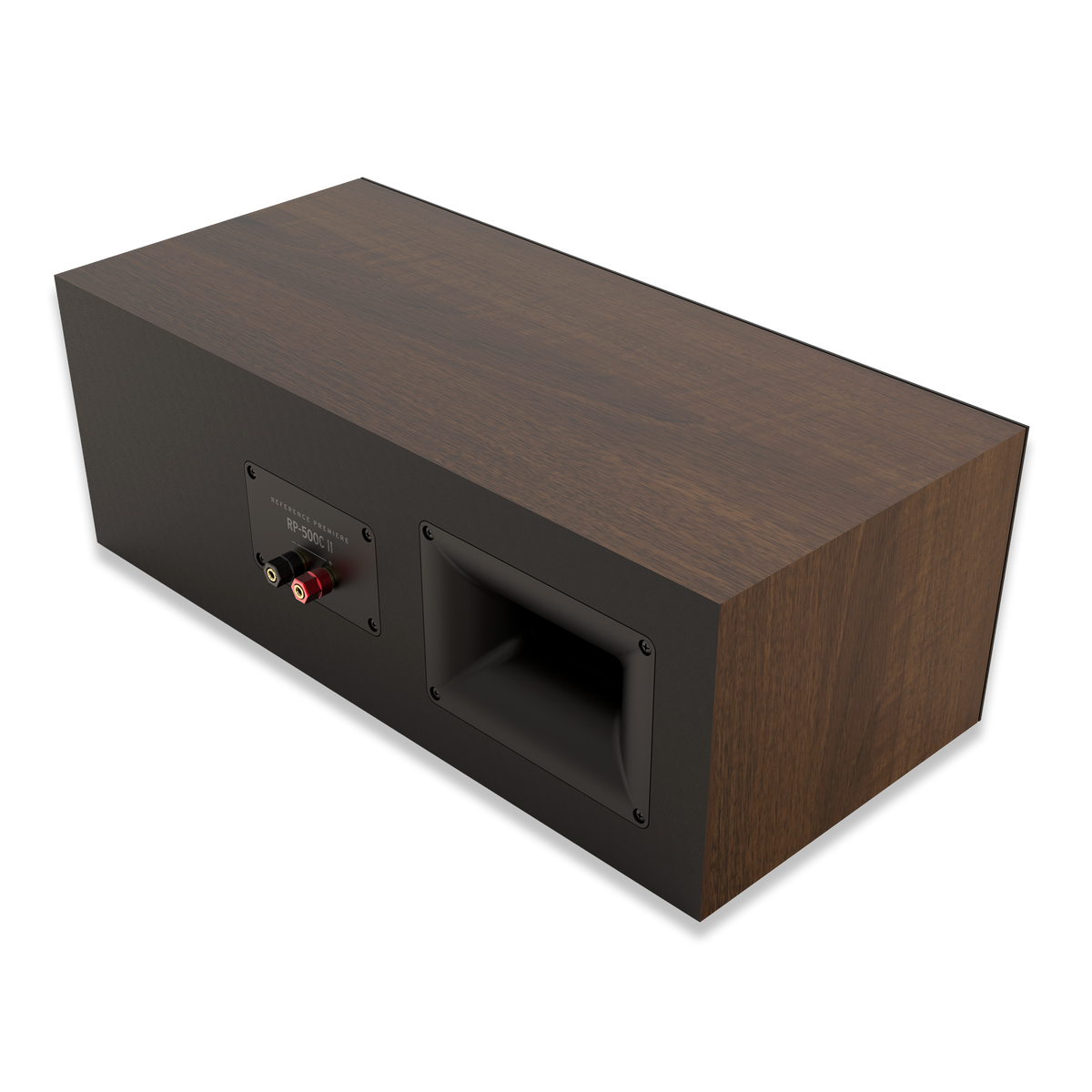 Klipsch RP-500C II Walnut RP 500C II rear angle walnut