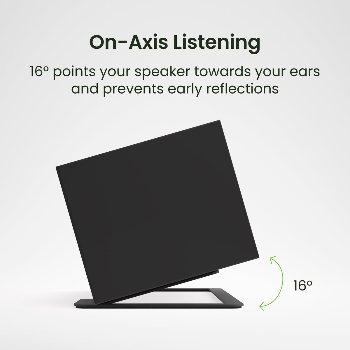 Kanto S12 Low Profile Angled Universal Center Channel Speaker Stand for Home Theaters